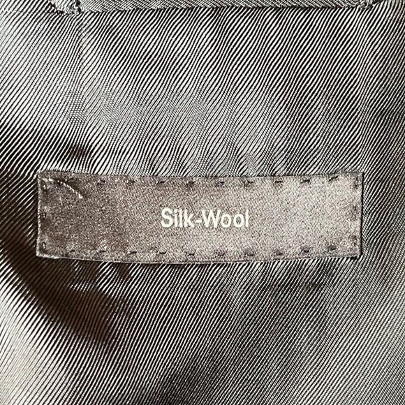 Vintage Hugo Boss Mens Charcoal Pinstripe Wool Silk 3 Buttons 40R Blazer Germany - Picture 11 of 16